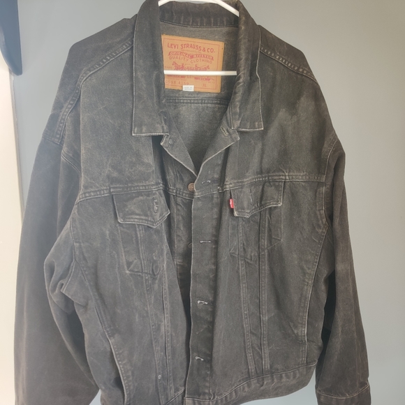 Vintage levis black denim jacket